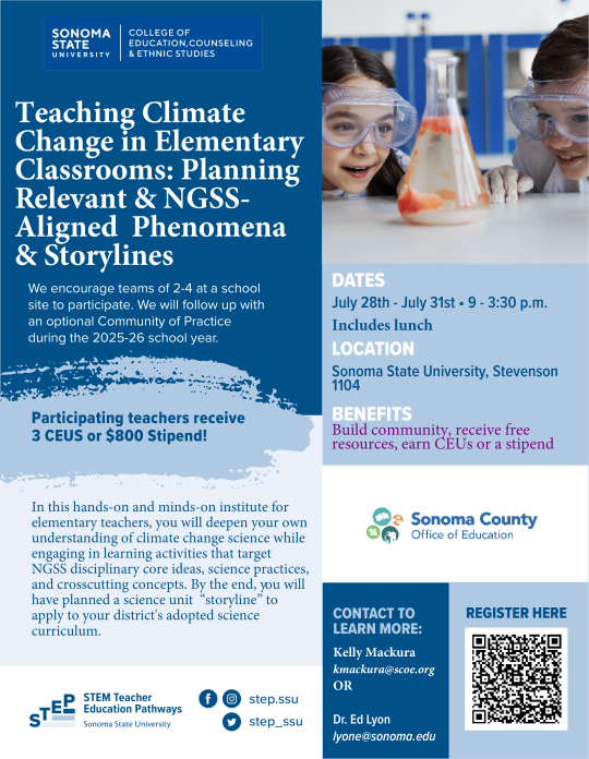 2025 Summer Science Institue Flyer (final)
